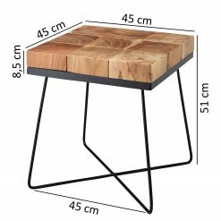 Red Living Beistelltisch Stanchfield - Akazie massiv / Metall - Akazie / Schwarz -Wohnzimmermöbel boutique en ligne 1000194258 200108 10054200347 SKETCH DETAILS P000000001000194258 sketch