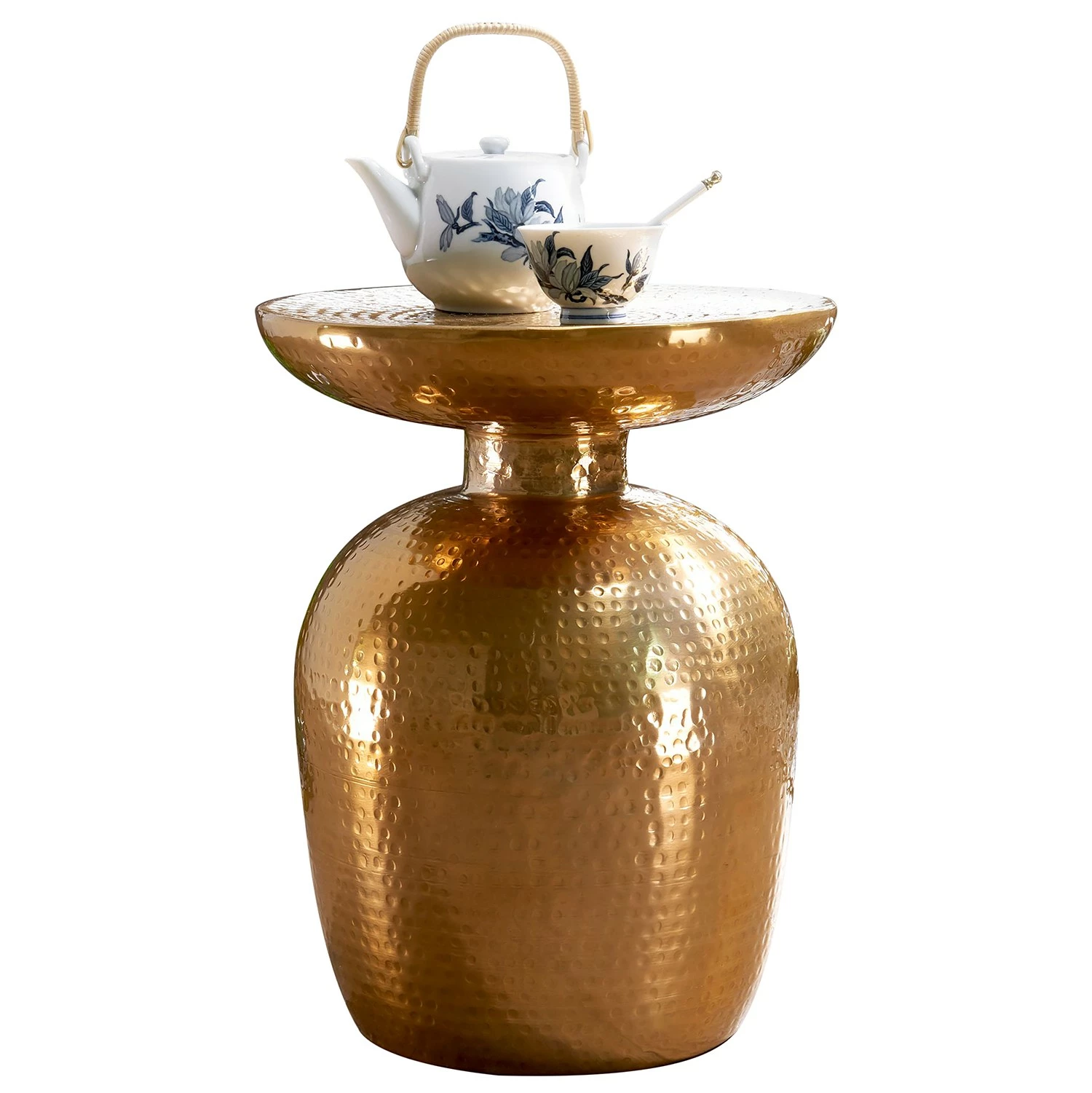 Red Living Beistelltisch Trevose - Aluminium - Gold 1 Red Living Beistelltisch Trevose - Aluminium - Gold