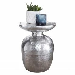 Red Living Beistelltisch Trevose - Aluminium - Silber