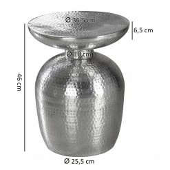 Red Living Beistelltisch Trevose - Aluminium - Silber -Wohnzimmermöbel boutique en ligne 1000194282 200108 10060100478 SKETCH DETAILS P000000001000194282 sketch