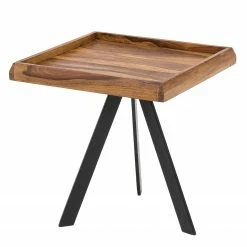 Red Living Beistelltisch Ardee I - Sheesham massiv / Metall - Sheesham / Schwarz