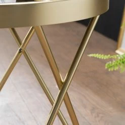 Jack & Alice Beistelltisch Morgan - Glas / Metall - Schwarz / Gold 10 Jack & Alice Beistelltisch Morgan - Glas / Metall - Schwarz / Gold -Wohnzimmermöbel boutique en ligne 1000194301 200108 10061900596 DETAILS P000000001000194301