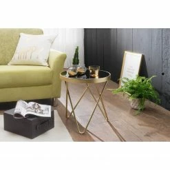 Jack & Alice Beistelltisch Morgan - Glas / Metall - Schwarz / Gold 8 Jack & Alice Beistelltisch Morgan - Glas / Metall - Schwarz / Gold -Wohnzimmermöbel boutique en ligne 1000194301 200108 10061900597 MOOD DETAILS P000000001000194301 mood