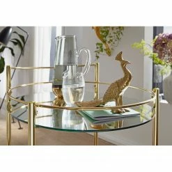 Jack & Alice Servierwagen Gowlan - Glas / Metall - Gold 7 Jack & Alice Servierwagen Gowlan - Glas / Metall - Gold -Wohnzimmermöbel boutique en ligne 1000194322 200108 10063300711 DETAILS P000000001000194322