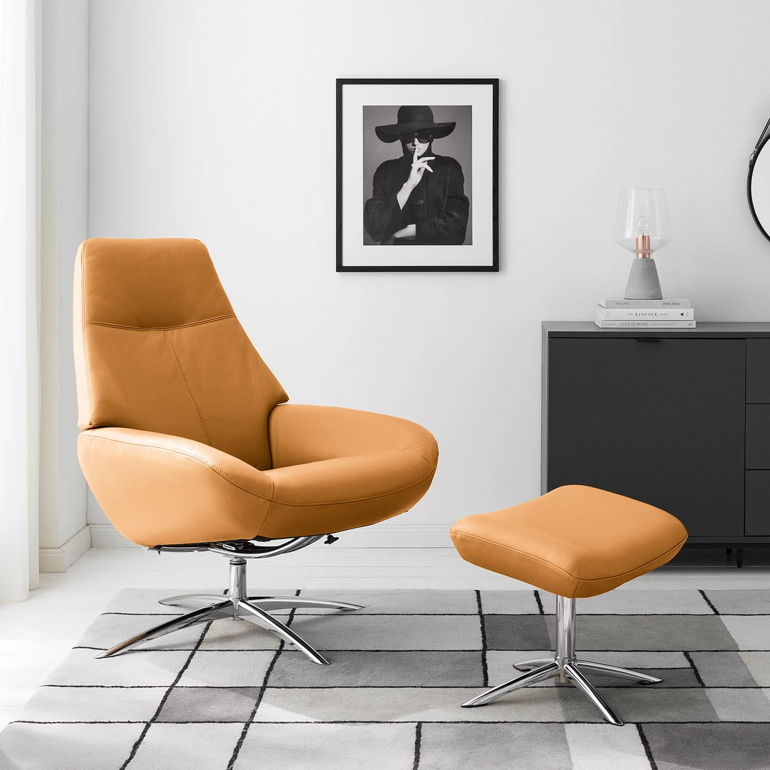 Fredriks Relaxsessel Raahe - Echtleder - Bisquit 2 Fredriks Relaxsessel Raahe - Echtleder - Bisquit – Bild 2