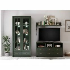 Ridgevalley TV-Lowboard Beauville I - Moosgrün / Gold -Wohnzimmermöbel boutique en ligne 1000196333 191127 09003500068 MOOD DETAILS P000000001000196333 mood