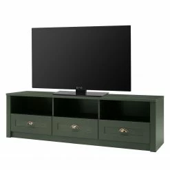 Ridgevalley TV-Lowboard Beauville II - Moosgrün / Gold