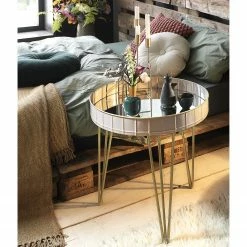 Norrwood Beistelltisch Krokvik I - Glas / Metall - Sandgrau -Wohnzimmermöbel boutique en ligne 1000196428 191211 14162600007 MOOD DETAILS P000000001000196428 mood