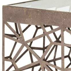 Red Living Beistelltisch Lindsfors I - Glas / Stahl - Antikbronze -Wohnzimmermöbel boutique en ligne 1000196485 191211 14162900030 DETAILS P000000001000196485