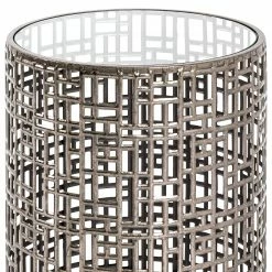 Red Living Beistelltisch Uvana I - Glas / Stahl - Antiksilber 5 Red Living Beistelltisch Uvana I - Glas / Stahl - Antiksilber -Wohnzimmermöbel boutique en ligne 1000196489 191211 14163000044 DETAILS P000000001000196489