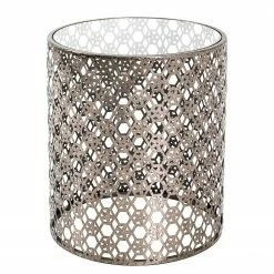 Red Living Beistelltisch Uvana II - Glas / Stahl - Antikbronze