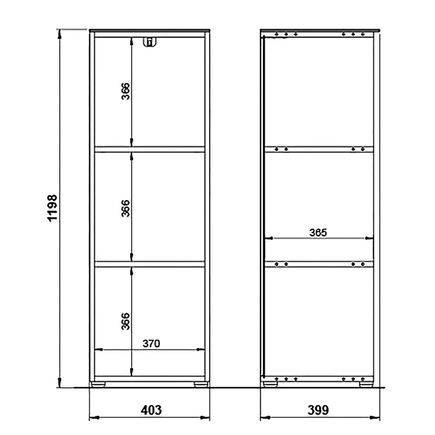 Germania Aktenregal Ancona I - Kaschmir / Nussbaum Dekor 7 Germania Aktenregal Ancona I - Kaschmir / Nussbaum Dekor – Bild 7