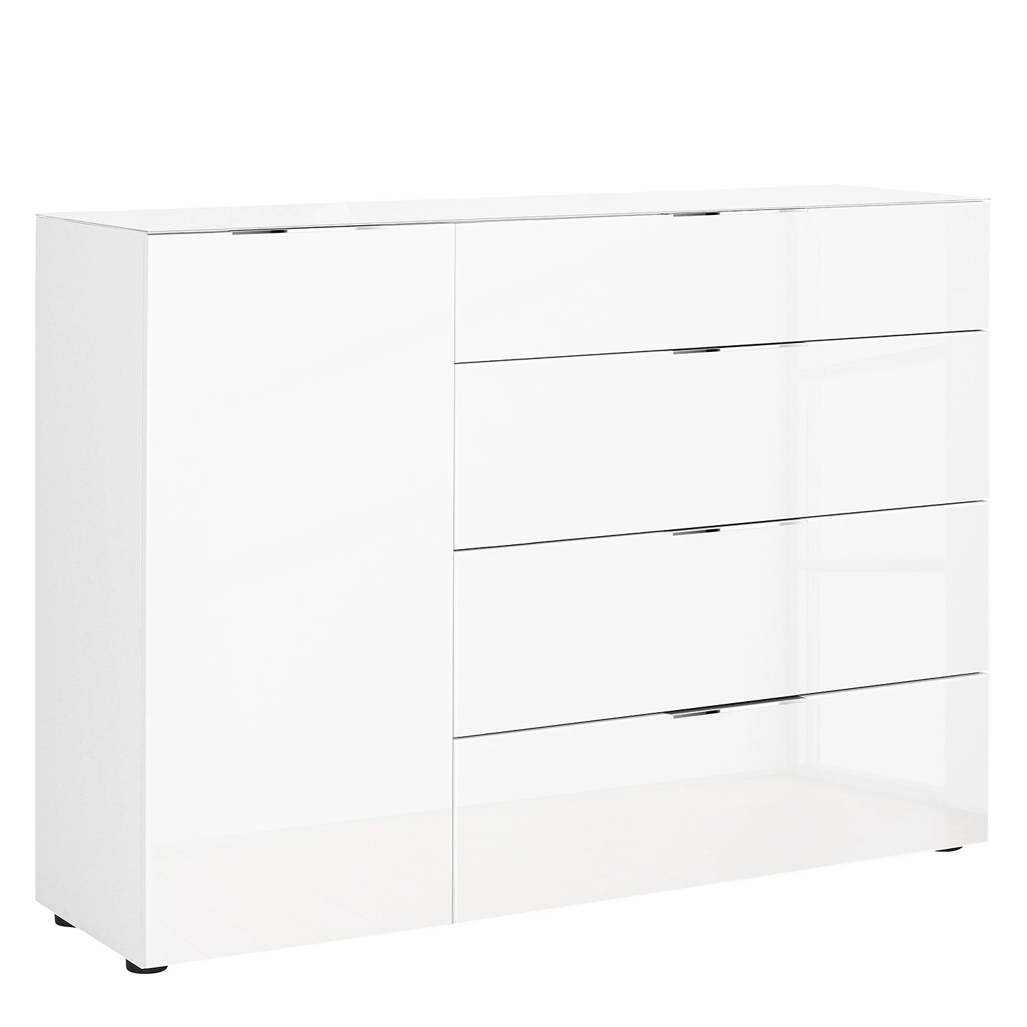 Maja Möbel Kommode Trend III - Glas - Weiß 1 Maja Möbel Kommode Trend III - Glas - Weiß