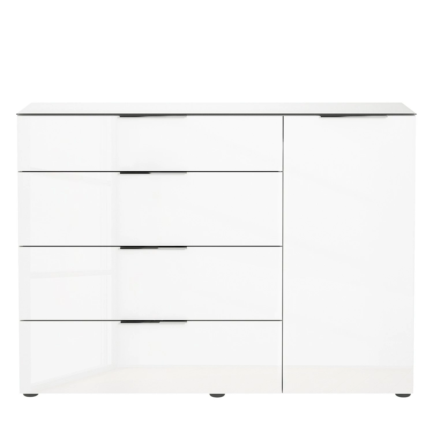 Maja Möbel Kommode Trend III - Glas - Weiß 2 Maja Möbel Kommode Trend III - Glas - Weiß – Bild 2