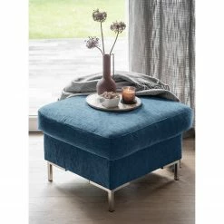 Fredriks Polsterhocker Fiesta I - Strukturstoff - Jeansblau -Wohnzimmermöbel boutique en ligne 1000198225 211015 15511700557 DETAILS P000000001000198225