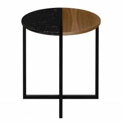 Temahome Beistelltisch Sonata - Marmor / Stahl - Walnuss / Schwarz 15 Temahome Beistelltisch Sonata - Marmor / Stahl - Walnuss / Schwarz -Wohnzimmermöbel boutique en ligne 1000198867 191209 09463400076 DETAILS P000000001000198867