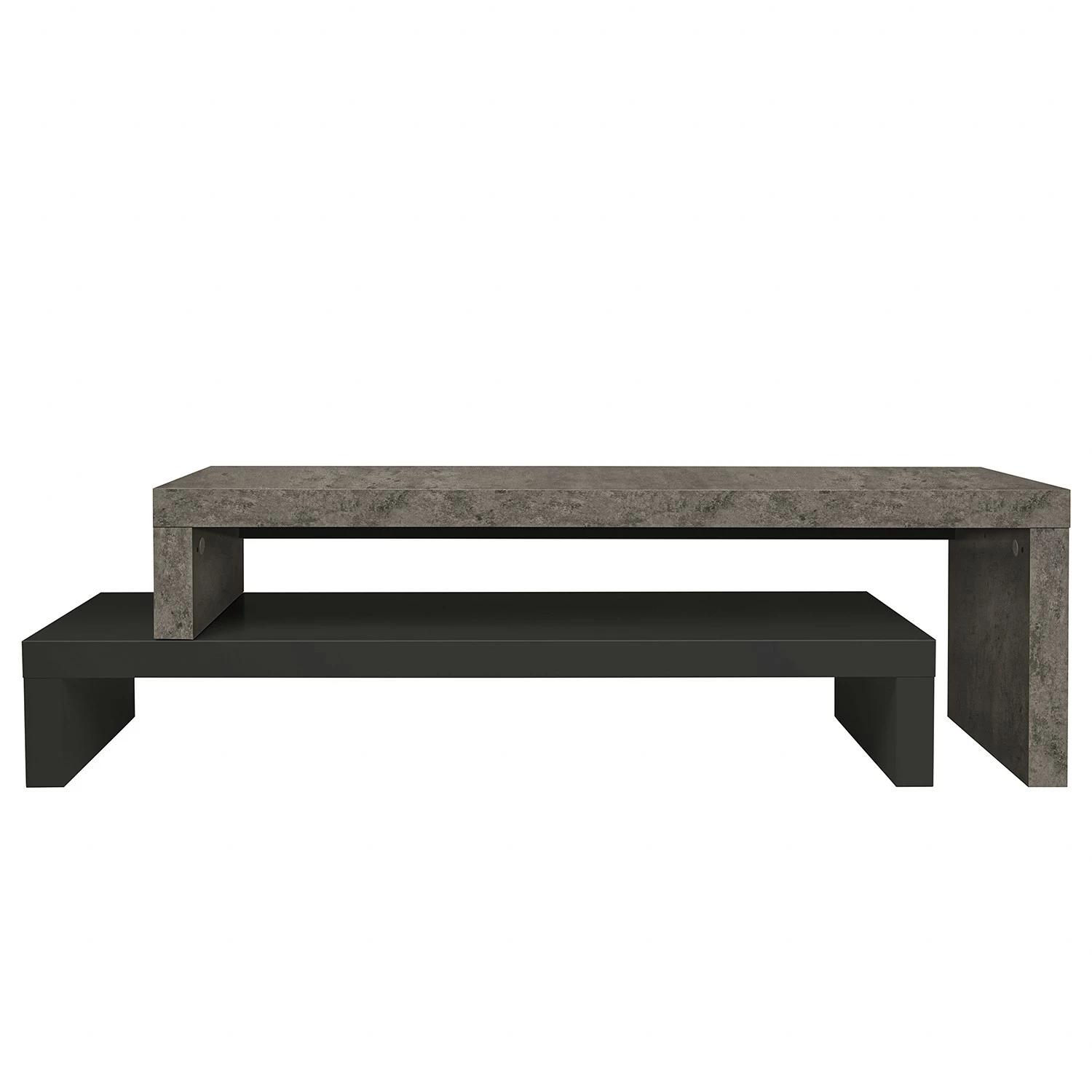 Temahome TV-Rack Detroit II - Beton Dekor / Schwarz 4 Temahome TV-Rack Detroit II - Beton Dekor / Schwarz – Bild 4