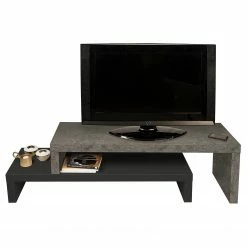 Temahome TV-Rack Detroit II - Beton Dekor / Schwarz 16 Temahome TV-Rack Detroit II - Beton Dekor / Schwarz -Wohnzimmermöbel boutique en ligne 1000198868 191209 09463500092 DETAILS P000000001000198868