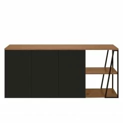Temahome Sideboard Albi - Echtholzfurnier - Walnuss / Schwarz -Wohnzimmermöbel boutique en ligne 1000198885 191209 09464800221 DETAILS P000000001000198885