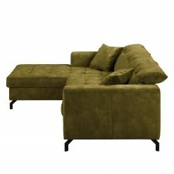 Fredriks Ecksofa Atmore - Samt - Olivgelb - Longchair davorstehend links -Wohnzimmermöbel boutique en ligne 1000199976 200205 11530500096 DETAILS P000000001000199976