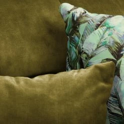 Fredriks Ecksofa Atmore - Samt - Olivgelb - Longchair davorstehend links -Wohnzimmermöbel boutique en ligne 1000199976 200205 11530500100 DETAILS P000000001000199976