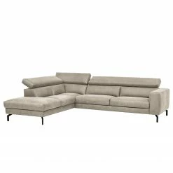 Fredriks Ecksofa Brodi - Microfaser - Lichtgrau - Ottomane davorstehend links -Wohnzimmermöbel boutique en ligne 1000200089 200224 15000200701 DETAILS P000000001000200089