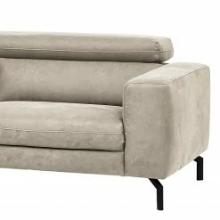 Fredriks Ecksofa Brodi - Microfaser - Lichtgrau - Ottomane davorstehend links -Wohnzimmermöbel boutique en ligne 1000200089 200224 15000200702 DETAILS P000000001000200089