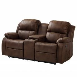 Modoform Kinosofa Mendis II - Microfaser - Nougat