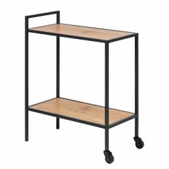 Red Living Servierwagen Coogee - Wildeiche Dekor / Schwarz