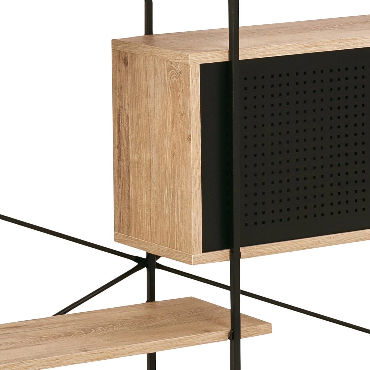 Norrwood Regal Alsace - Wildeiche Dekor / Schwarz 7 Norrwood Regal Alsace - Wildeiche Dekor / Schwarz – Bild 7