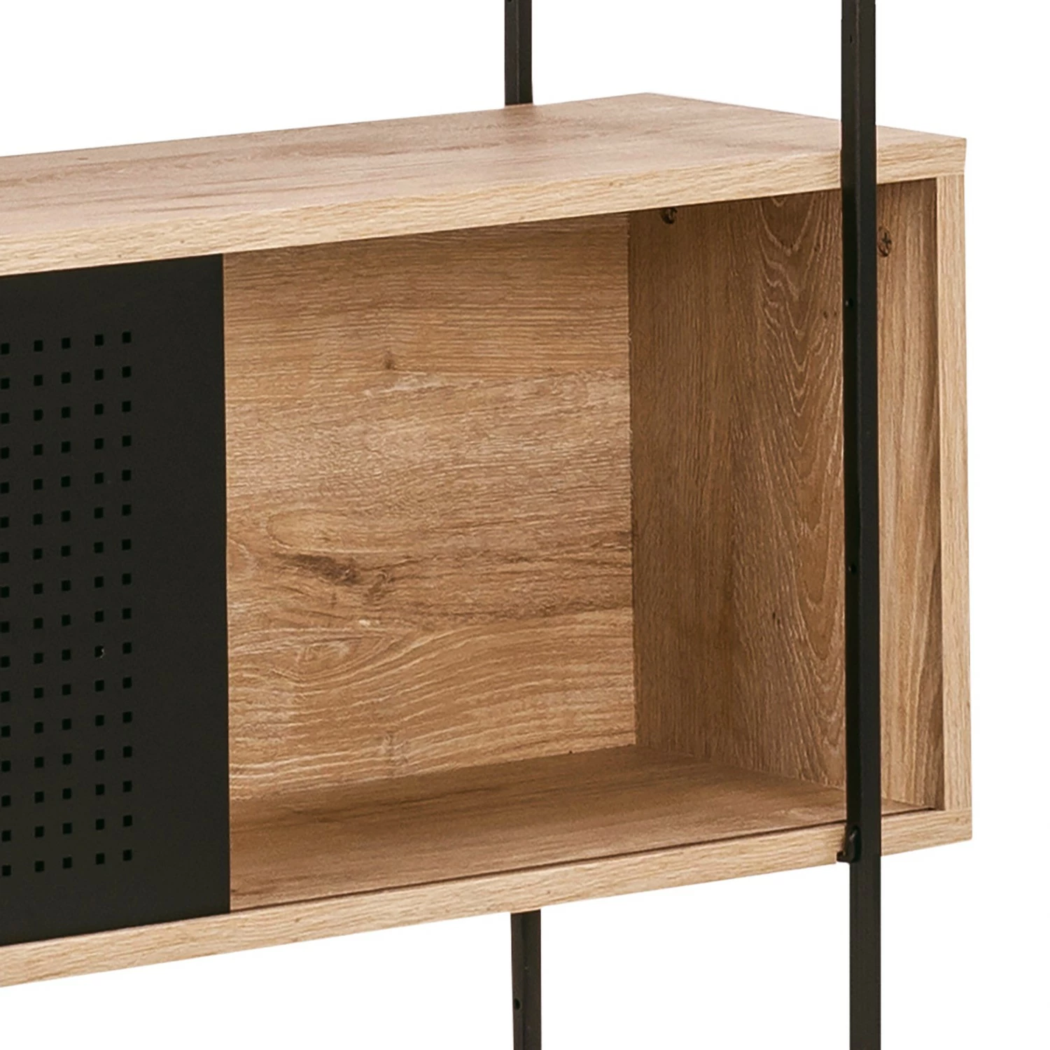 Norrwood Regal Alsace - Wildeiche Dekor / Schwarz 8 Norrwood Regal Alsace - Wildeiche Dekor / Schwarz – Bild 8