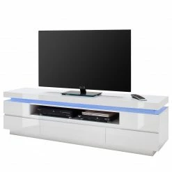 Fredriks TV-Lowboard Emblaze III - Inkl. Beleuchtung - Hochglanz Weiß