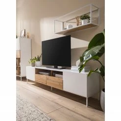 Fredriks TV-Lowboard Meon - Weiß -Wohnzimmermöbel boutique en ligne 1000201098 201030 11202900018 DETAILS P000000001000201098