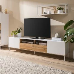 Fredriks TV-Lowboard Meon - Weiß -Wohnzimmermöbel boutique en ligne 1000201098 201030 11202900019 DETAILS P000000001000201098