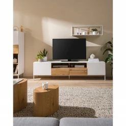 Fredriks TV-Lowboard Meon - Weiß -Wohnzimmermöbel boutique en ligne 1000201098 201030 11203000020 DETAILS P000000001000201098