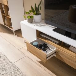 Fredriks TV-Lowboard Meon - Weiß -Wohnzimmermöbel boutique en ligne 1000201098 201030 11203100022 DETAILS P000000001000201098