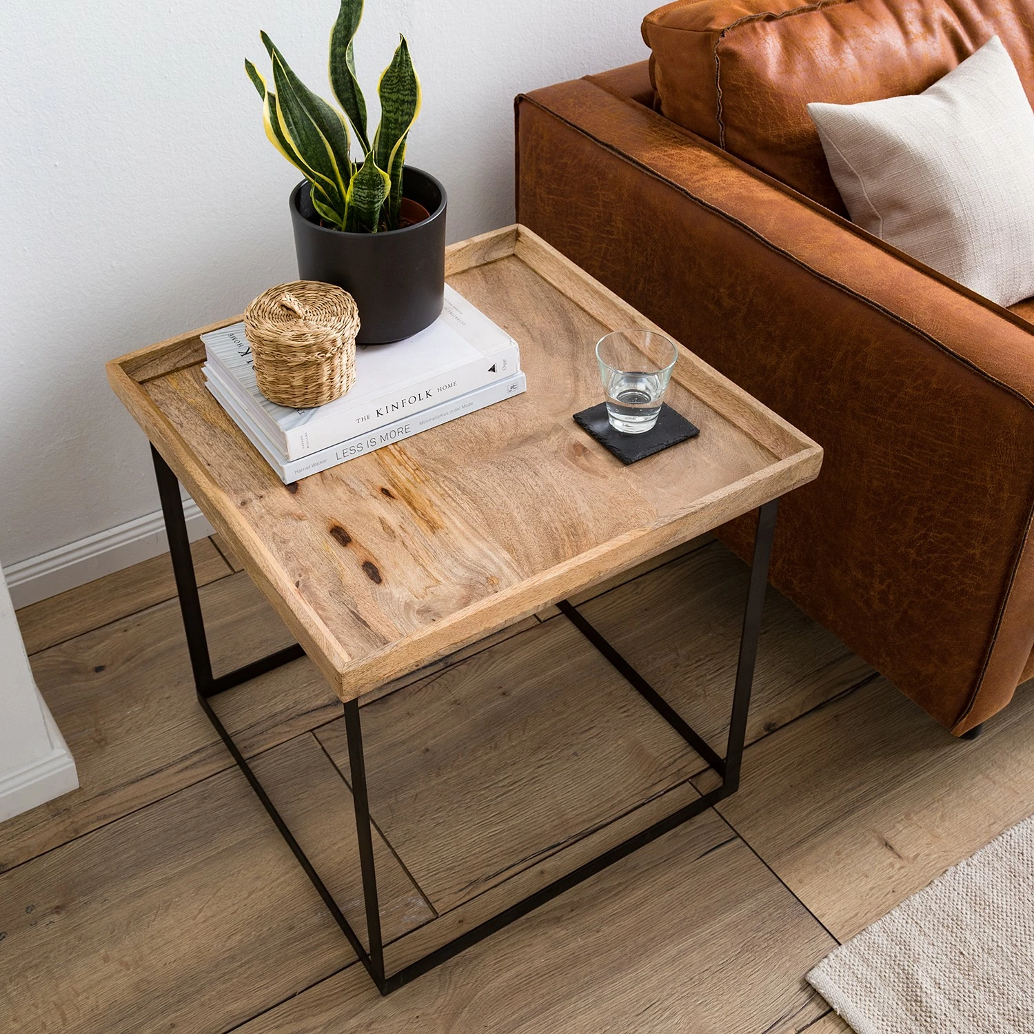 Naturoo Beistelltisch Messina - Mango massiv / Metall - Mango / Schwarz 9 Naturoo Beistelltisch Messina - Mango massiv / Metall - Mango / Schwarz – Bild 9