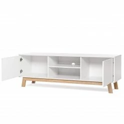 Norrwood TV-Lowboard Sinetta - Weiß / Eiche Dekor 15 Norrwood TV-Lowboard Sinetta - Weiß / Eiche Dekor -Wohnzimmermöbel boutique en ligne 1000202435 200124 09541200033 DETAILS P000000001000202435