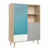 Norrwood Highboard Bibury - Mehrfarbig / Eiche Sonoma Dekor