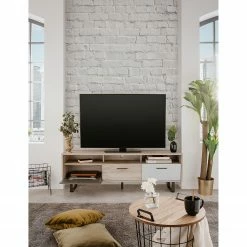 Norrwood TV-Lowboard Brookton - Mehrfarbig / Eiche Dekor -Wohnzimmermöbel boutique en ligne 1000202464 200124 09543500199 MOOD DETAILS P000000001000202464 mood