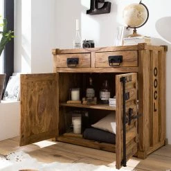 Wolf-Möbel Kommode Container II - Sheesham -Wohnzimmermöbel boutique en ligne 1000202467 210127 06211100003 MOOD DETAILS P000000001000202467 mood