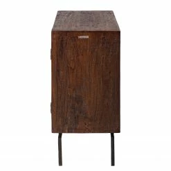 Wolf-Möbel Kommode Carving - Akazie massiv / Metall - Akazie / Schwarz -Wohnzimmermöbel boutique en ligne 1000202474 201008 14583000004 DETAILS P000000001000202474