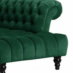 Loftscape Ecksofa Fireside II - Samt - Antikgrün - Ottomane davorstehend rechts -Wohnzimmermöbel boutique en ligne 1000204908 200312 11185100446 DETAILS P000000001000204908