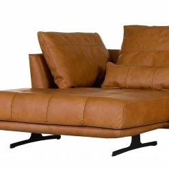 Naturoo Ecksofa Ruona - Echtleder - Mittelbraun - Ottomane davorstehend links -Wohnzimmermöbel boutique en ligne 1000205843 200330 12301500029 DETAILS P000000001000205843