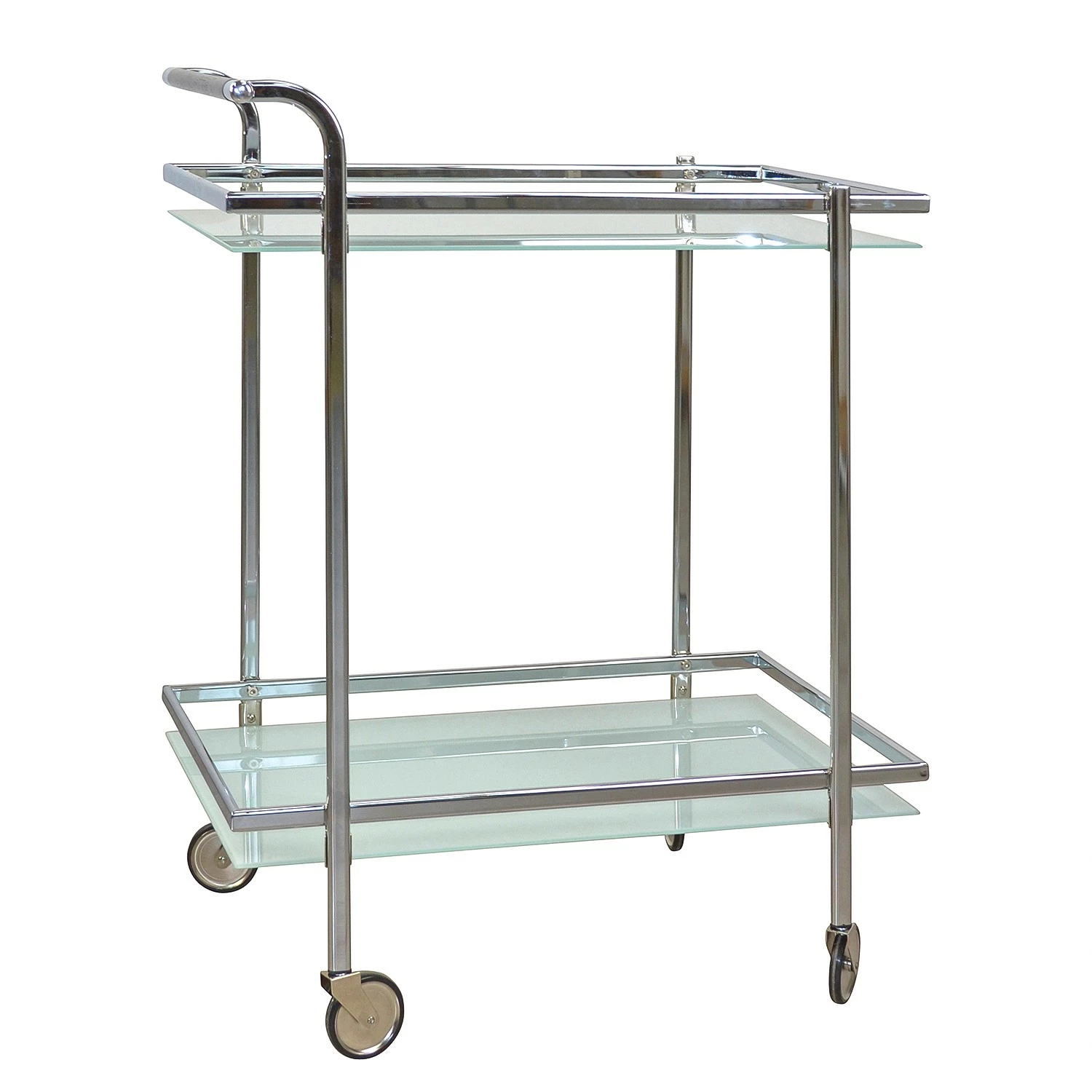 Jack & Alice Servierwagen Vonore - Glas / Metall - Chrom 2 Jack & Alice Servierwagen Vonore - Glas / Metall - Chrom – Bild 2