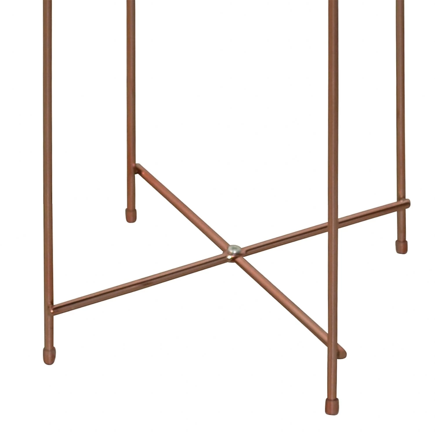 Norrwood Beistelltisch Noxon - Glas / Metall - Roségold 3 Norrwood Beistelltisch Noxon - Glas / Metall - Roségold – Bild 3