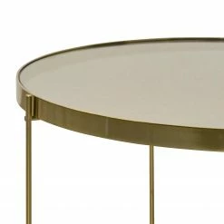 Norrwood Couchtisch Noxon - Glas / Metall - Gold -Wohnzimmermöbel boutique en ligne 1000206284 200218 13102700084 DETAILS P000000001000206284