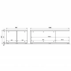 Germania Couchtisch California - Weiß 13 Germania Couchtisch California - Weiß -Wohnzimmermöbel boutique en ligne 1000206671 200305 17322800088 SKETCH DETAILS P000000001000206671 sketch