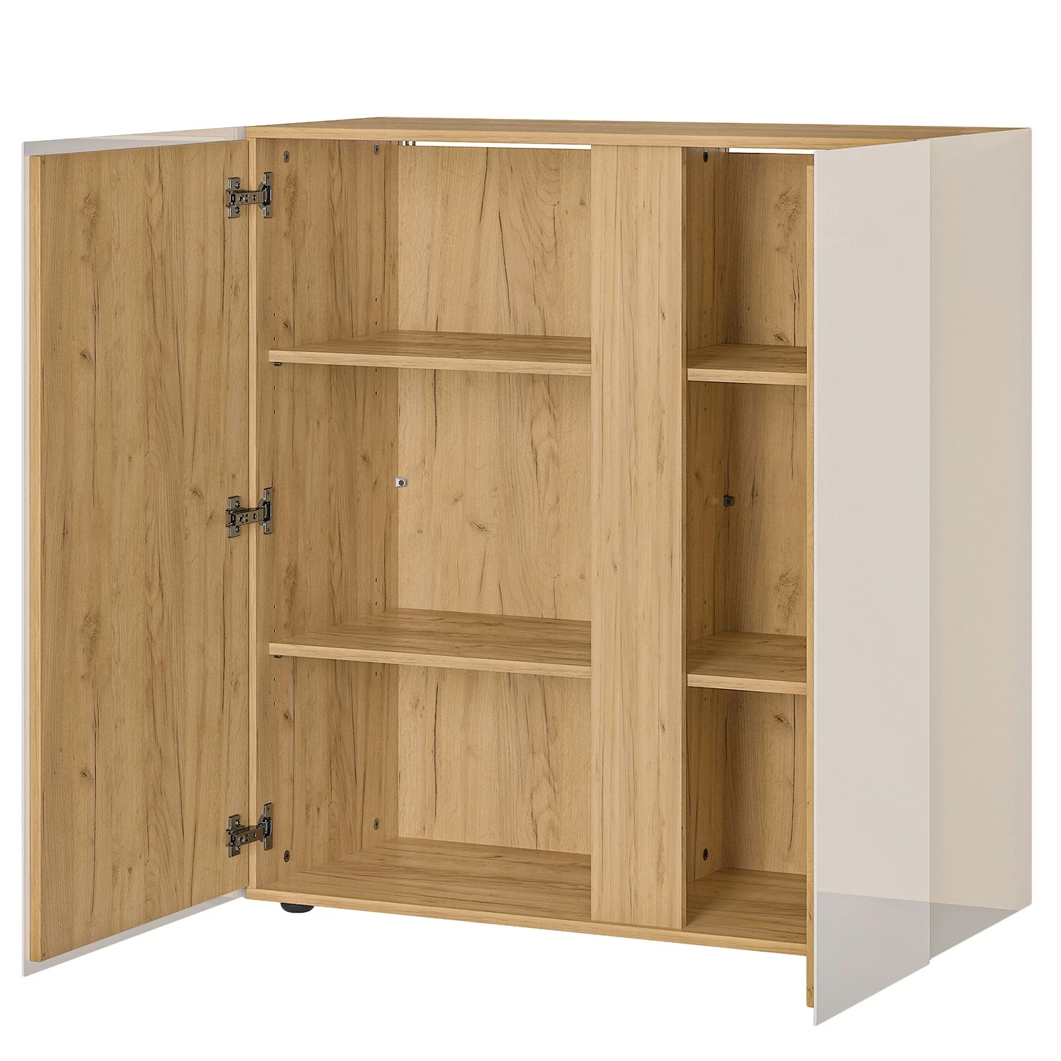 Germania Kommode Mesa I - Glas - Kaschmir / Eiche Dekor 4 Germania Kommode Mesa I - Glas - Kaschmir / Eiche Dekor – Bild 4