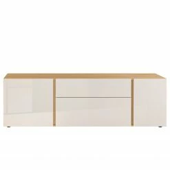 Germania TV-Lowboard Mesa II - Glas - Kaschmir / Eiche Dekor -Wohnzimmermöbel boutique en ligne 1000206725 200305 17324600352 DETAILS P000000001000206725